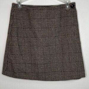 Sadie and Sage layered houndstooth mini skirt